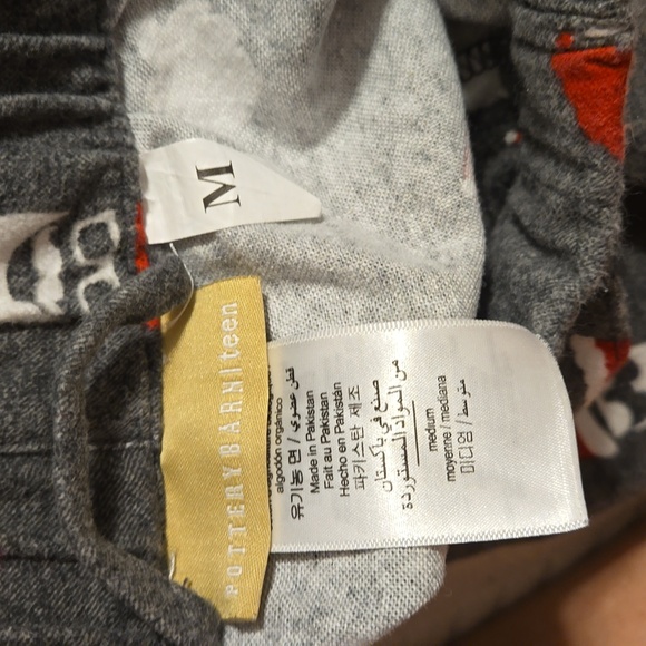 Pottery Barn Teen Cool Santa Christmas Flanel Pajamas Set TWO piece Medium - Picture 6 of 7